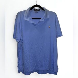 Polo Ralph Lauren Custom Fit Polo Shirt Men XL Blue Pony Short Sleeve
